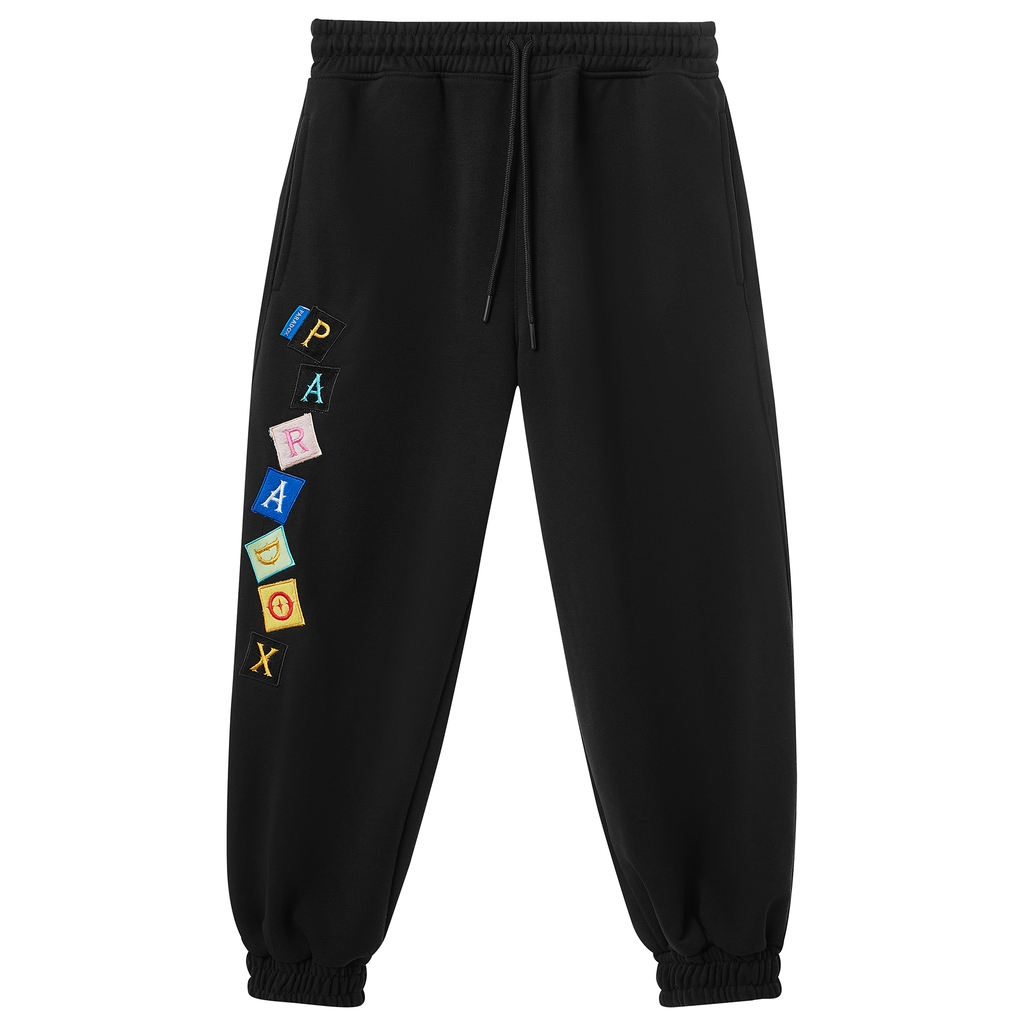 PARADOX® SPRIGHTLY EMBROIDERY JOGGER PANTS (Black)