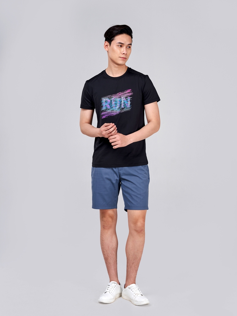 Áo T-Shirt Nam Năng Động In Chữ Run