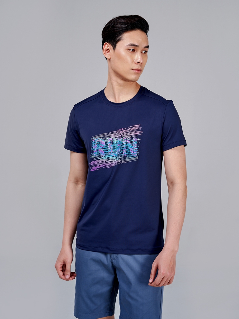 Áo T-Shirt Nam Năng Động In Chữ Run