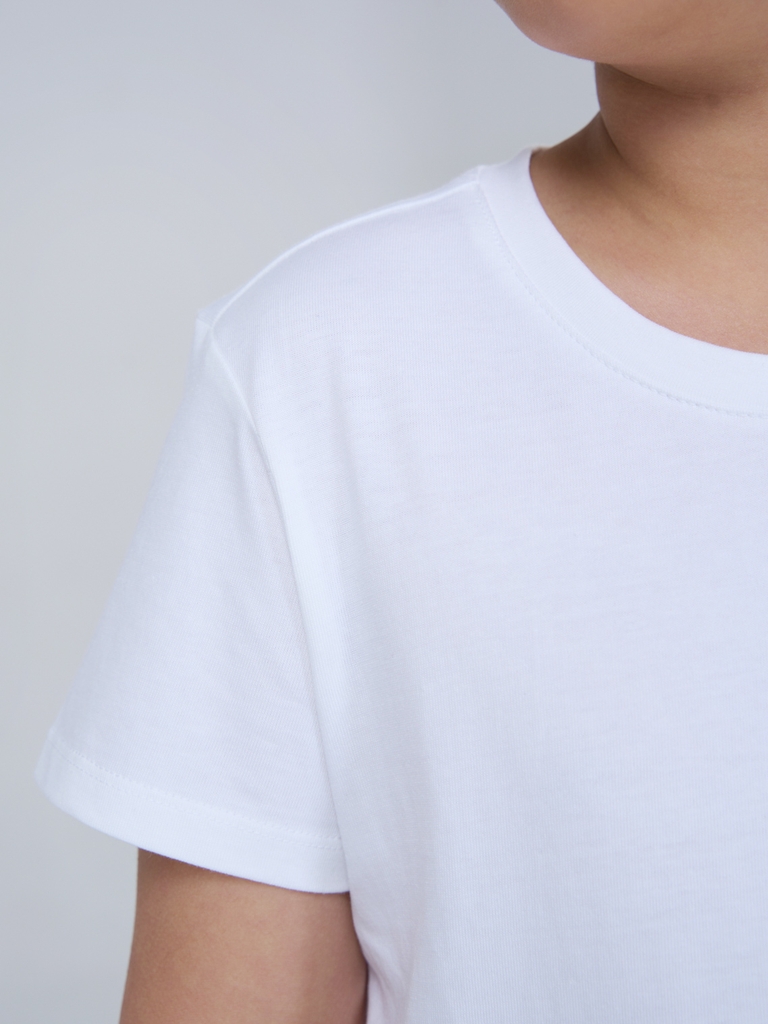 Áo T-Shirt Trẻ Em Cotton USA Cổ Tròn Form Rộng