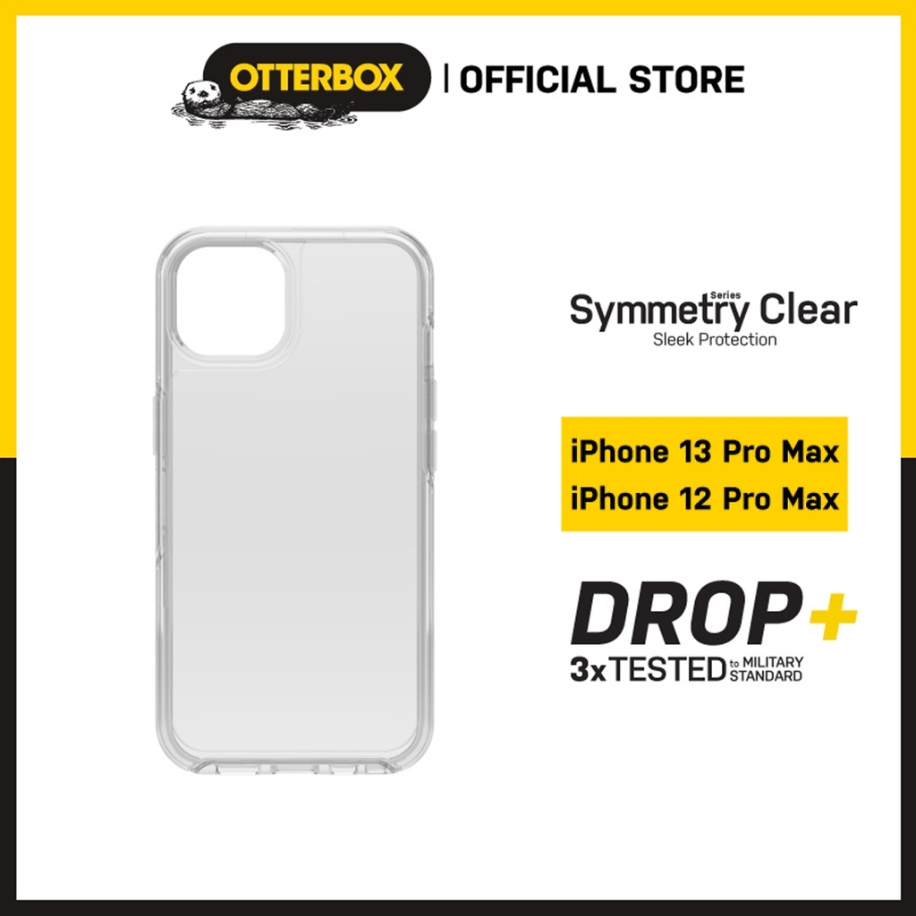 Ốp Lưng iPhone 13 Pro Max / iPhone 12 Pro Max Otterbox Symmetry Series Clear | Kháng khuẩn | DROP+ 3xTested - Hàng Chính hãng PGI