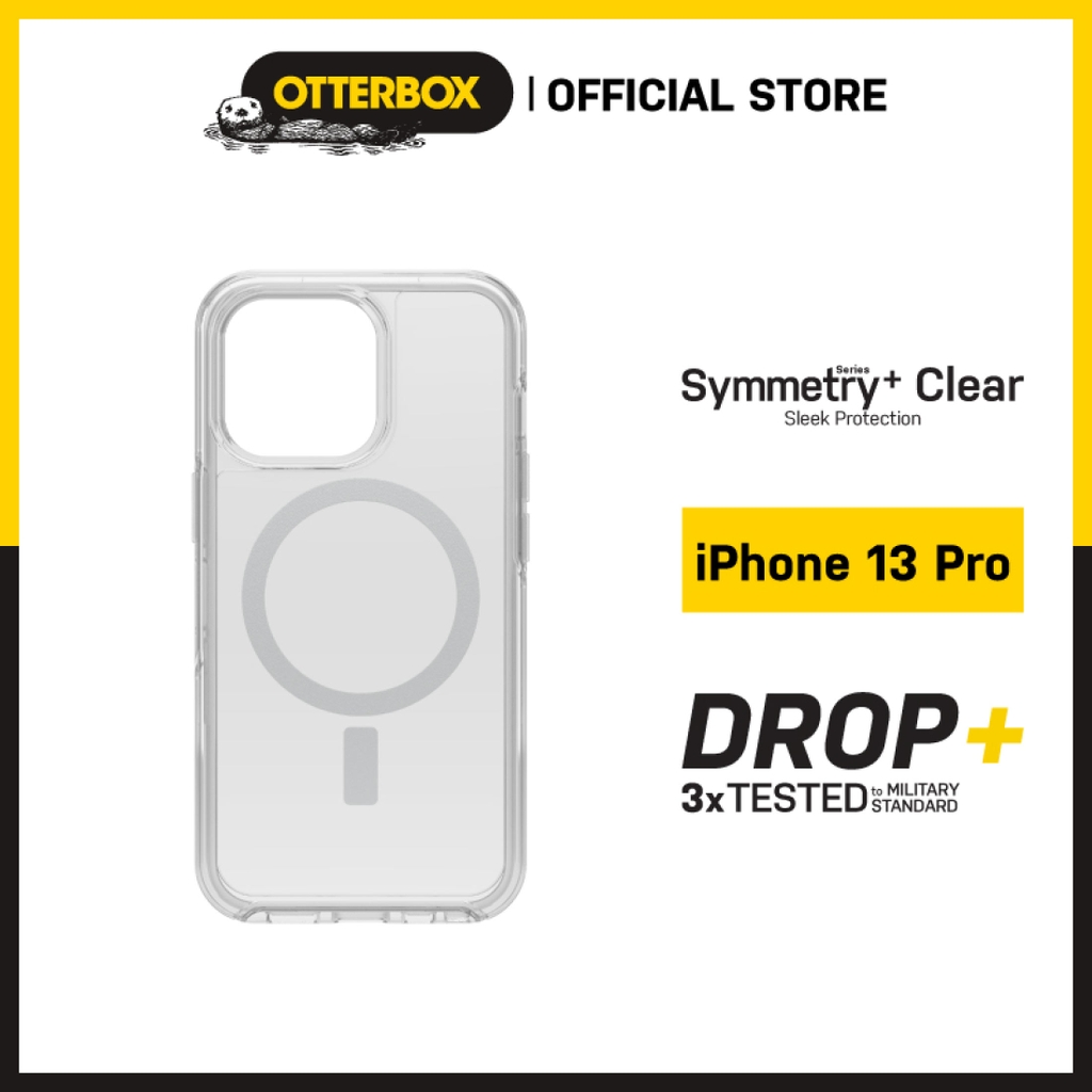 Ốp Lưng iPhone 13 Pro Otterbox Symmetry Series+ Clear Kháng khuẩn | MagSafe | DROP+ 3xTested - Hàng Chính hãng PGI