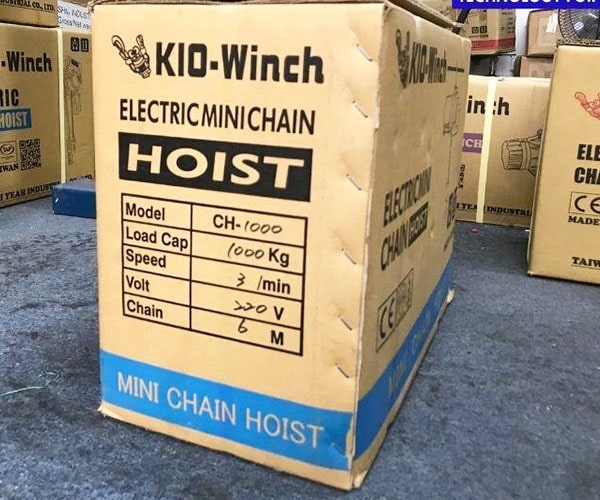 Pa lăng xích điện Kio Winch 1 tấn CH1000