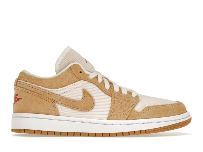 Giày Nike Air Jordan 1 Low SE Twine Orange Quartz Corduroy (W) - DH7820