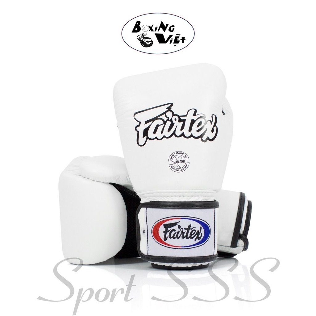 Găng Boxing - MuayThai - Kickboxing Fairtex  Trắng BGV1 Universal Gloves - Breathable