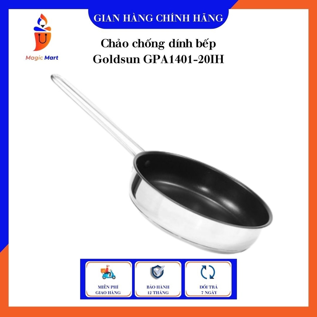 Chảo chống dính bếp Goldsun GPA1401-20IH (20cm) cao cấp sử dụng trên mọi loại bếp