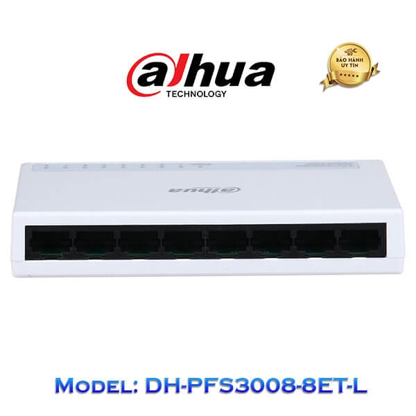 HUB -SWITCH ETHERNET DAHUA DH-PFS3008-8ET-L