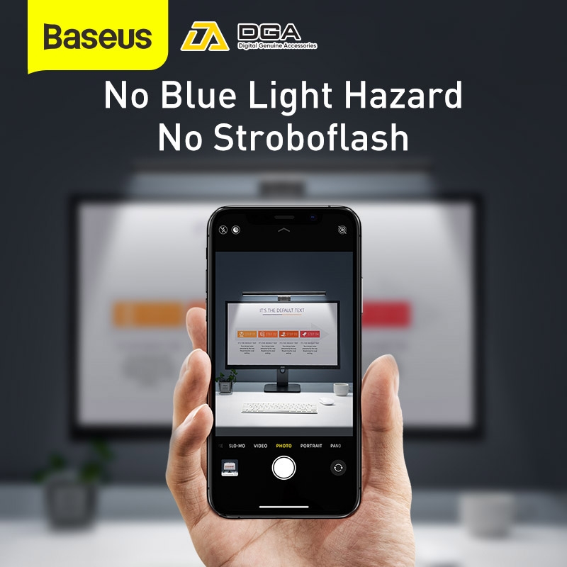Đèn treo màn hình bảo vệ mắt Baseus i-Work Series Youth (3 Light Mode, Anti Bluelight, USB Stepless Dimming Screen Hanging Light, New Model)
