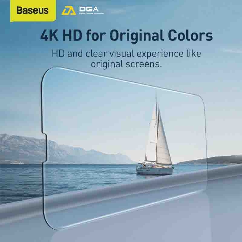Kính cường lực 6 lớp chống trầy, siêu bền Baseus 0.3mm Full-glass Tempered Glass Film cho IPhone 13 series