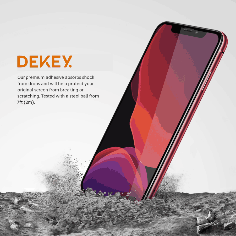 Kính cường lực Dekey 3D Master Glass Luxury iPhone 11 Series
