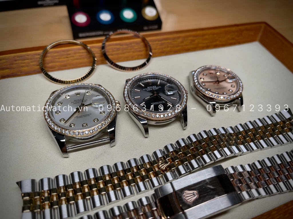 Tổng Hợp Vành Đồng hồ Rolex Vàng 18k Kim Cương