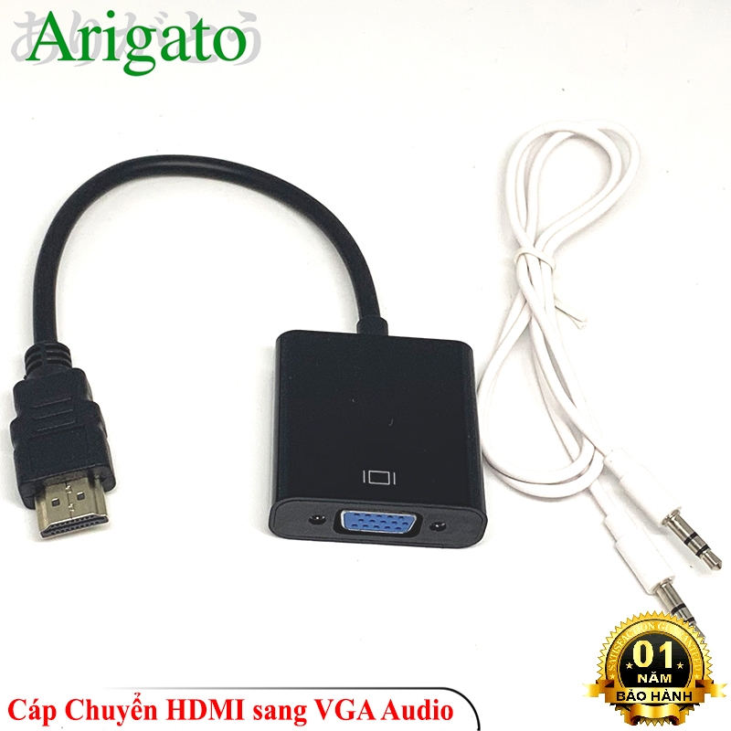 Cáp Chuyển HDMI ra VGA Audio