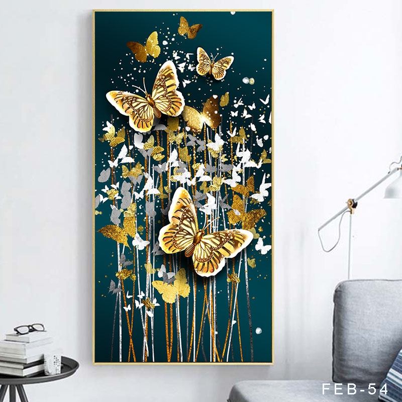 Tranh đàn bướm vàng FEB-54