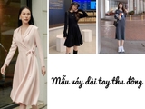Bật mí 7 mẫu váy dài tay thu đông trendy nhất hiện nay