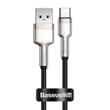 Cáp sạc nhanh, siêu bền Baseus Cafule Metal Series Type C 40W (USB to Type C, Zinc Alloy Material, Super Quick charge & Data Cable )