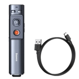 Bút Laser trình chiếu Baseus Orange Dot Wireless Presenter cho Laptop/ Macbook (100m. 2.4Ghz USB/Type C Receiver, Wireless Remote Control, Red Laser Pointer/ Presenter)