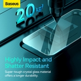Cường lực All-glass Crystal Series Shatter-resistant Tempered Glass EasyStick Film iP14
