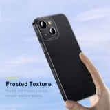 Ốp Lưng Cường Lực Nhám Viền Dẻo Chống Sốc Baseus Frosted Glass Protective Case dùng cho iPhone 13 Series（Full Coverage Tempered Glass Film+Cleaning kit）