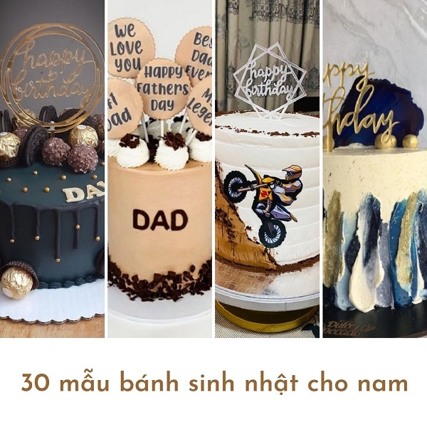 Xu hướng bánh sinh nhật cho nam được ưa chuộng