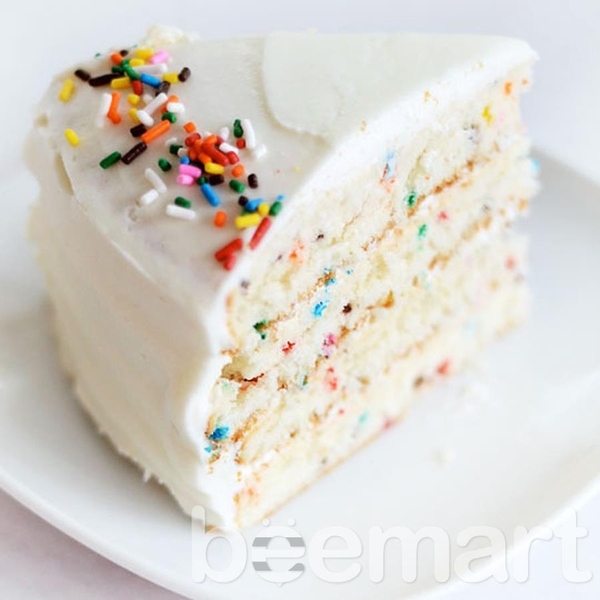 Bánh kem trang trí bằng kẹo trang trí cốm màu sắc