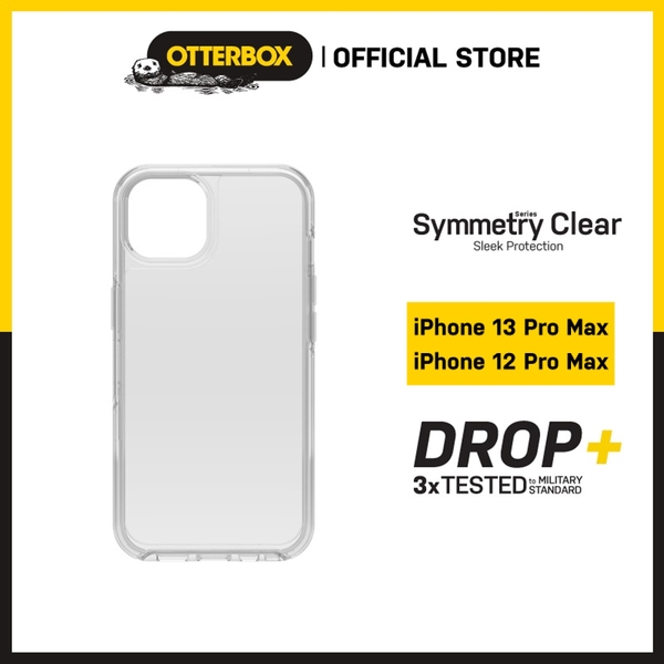 Ốp Lưng iPhone 13 Pro Max / iPhone 12 Pro Max Otterbox Symmetry Series Clear | Kháng khuẩn | DROP+ 3xTested - Hàng Chính hãng PGI