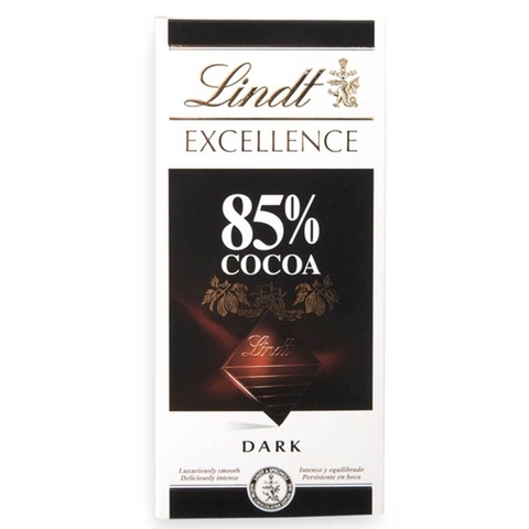 Socola Lindt Excellence Milch 85% thanh 100g - Pháp