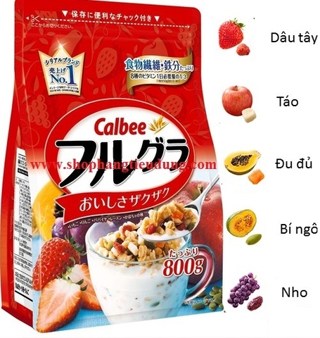 Ngũ cốc Calbee Nhật Bản (đỏ)