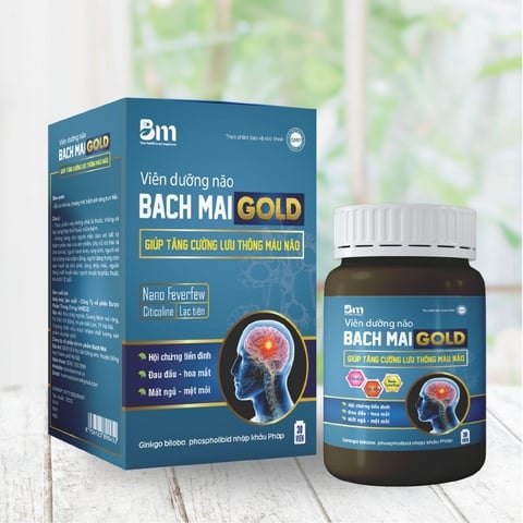 Viên dưỡng não BachMai Gold hỗ trợ hoạt huyết, lưu thông máu