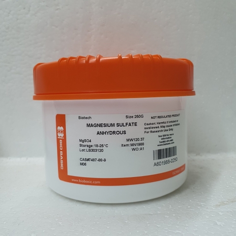 Chất Magnesium sulfate, anhydrous, mã MN1988, CAS: 7487-88-9, Bio Basic