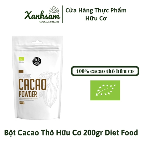 Bột Cacao Thô Hữu Cơ Dietfood
