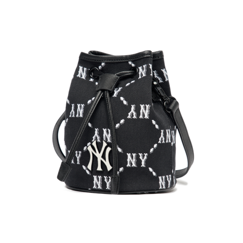 Túi MLB Diamond Monogram Jacquard Mini Bucket Bag New York Yankees Black