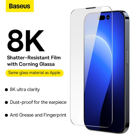 Kính cường lực All-glass Corning Tempered Glass EasyStick Film (Cellular Dust-proof) iP14 (Pack of 2)