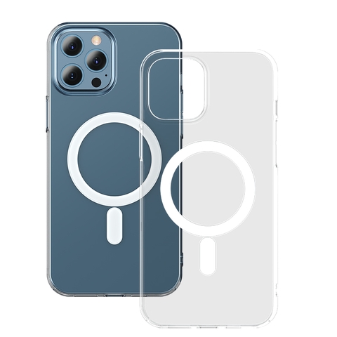 Ốp Lưng Nhựa Cứng Từ Tính Baseus Crystal Magnetic Phone Case For iP12