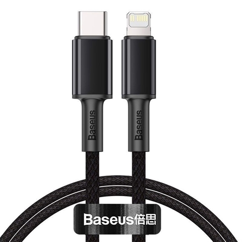 Cáp sạc nhanh C to Lightning 20W cho iPhone 12 Series Baseus High Density Braided ( 20W, Type-C to iP, Fast Charging Data Cable)