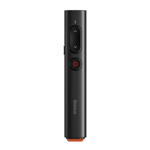 Bút trình chiếu thông minh Baseus Orange Dot PPT Wireless Presenter cho Macbook/Windows/ Android (Youth version , 30m, 2.4Ghz USB/Type C Receiver, Red Laser Pointer/ Presenter)
