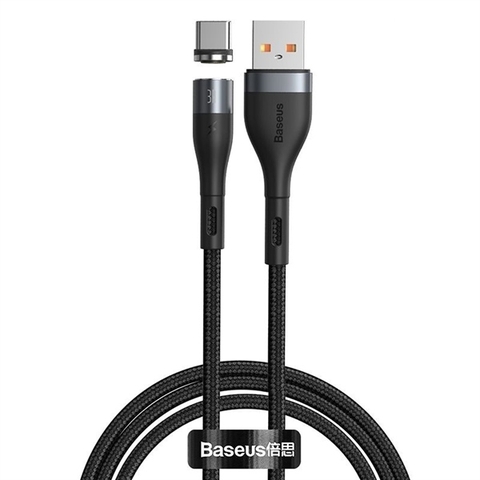 Cáp từ hỗ trợ sạc nhanh Baseus Zinc Magnetic Gen5 Safe Fast Charging Cable (USB to Type C , Magnetic, Dustproof, Quick charge and Data Cable)