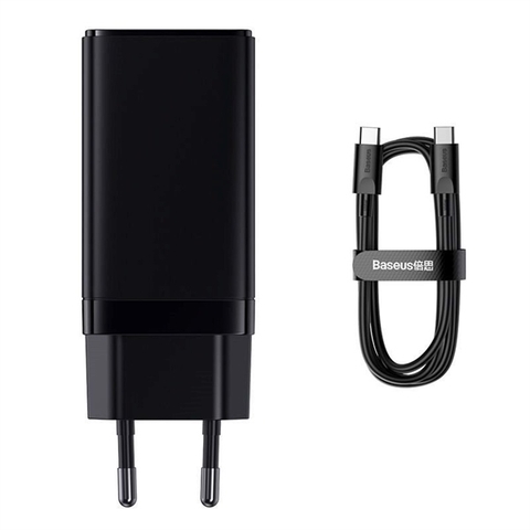 Sạc Nhanh Baseus GaN3 Pro Quick Charger 65W (Type Cx2 + USB , PD3.0/ PPS/ QC4.0/ SCP/ FCP Multi Quick Charge Protocol)