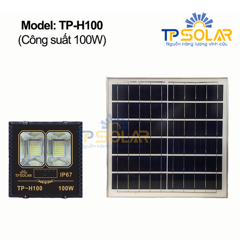 [100W] Đèn Pha Năng Lượng Mặt Trời TP Solar TP-H100
