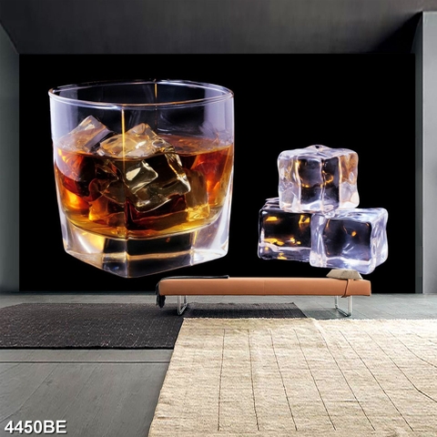 Tranh Ly rượu whisky 4450BE