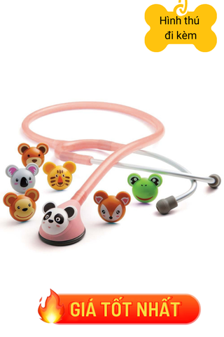 Ống nghe ADC Pediatrics Adimals® 618 màu hồng Pink