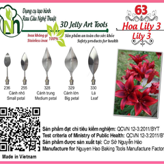 Bộ kim thạch số 63 (Hoa lily)