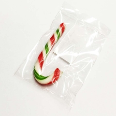 Kẹo gậy đường Giáng sinh màu xanh 12cm