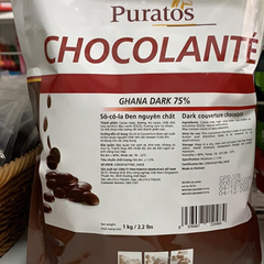 Socola nguyên chất Chocolate 75% 1kg (1 Thùng x 8kg)