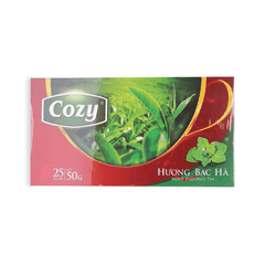 Trà túi lọc Cozy hương bạc hà (25 gói)