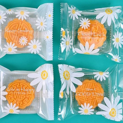 Túi cookies hoa cúc trắng (100c) 5*8 cm