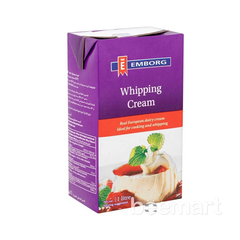 Whipping cream Emborg 35,1% hộp 1L