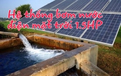 Báo giá hệ thống bơm nước điện năng lượng mặt trời 1.5HP