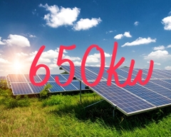 Báo giá hệ thống điện mặt trời 650kw