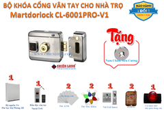 Bộ Khóa Cổng Vân Tay Thông Minh Cho Nhà Trọ Smartdorlock CL-6001RRO-V1