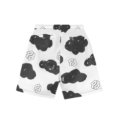 SKY PUFFY OVER-PRINTED SHORT